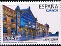 Spain - 2011 - Architecture - 0,35 â‚¬ - Multicolor - Spain, Architecture - Edifil 4632 - Almería Railway Station (Sunday Leiva) - 0